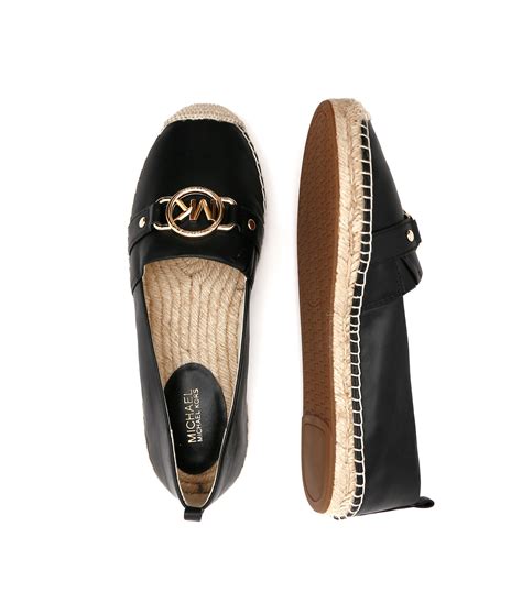 michael kors espadrilles black leather|michael kors espadrilles for women.